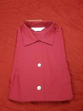 NEW Vintage Women  s Bowling 60s Nat Nast Shirt CRANBERRY USA ROCKABILLY