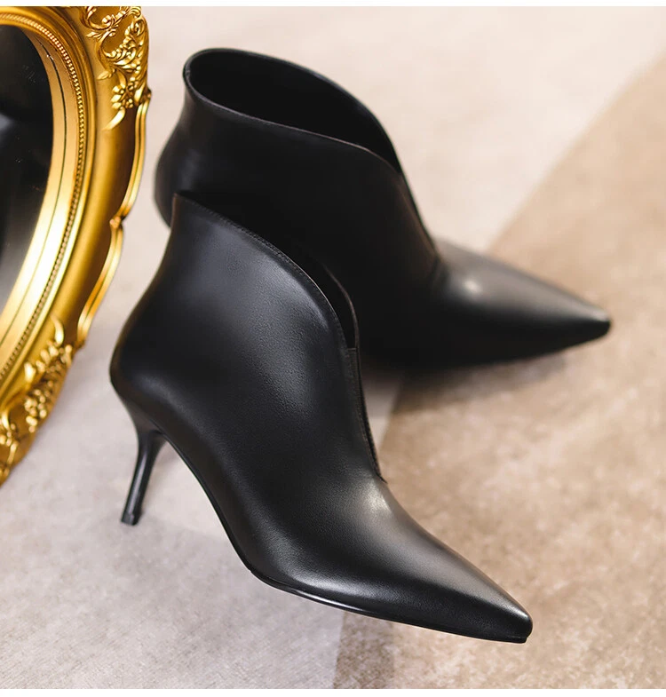 Pointed kitten outlet heel boots