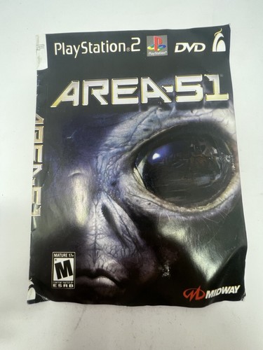 Playstation 2: Area-51 Midway Games 2005 : couverture et disque. - Photo 1/5