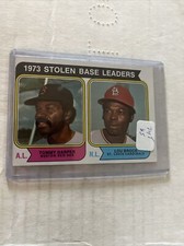 1974 Harper & Brock 1973 Stolen Base Leaders Topps Baseball Card #204