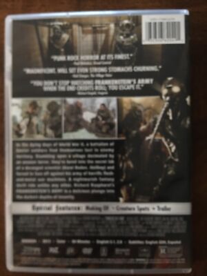 Frankenstein's Army (DVD, 2013, R) Rare Horror Flick! 30306820491