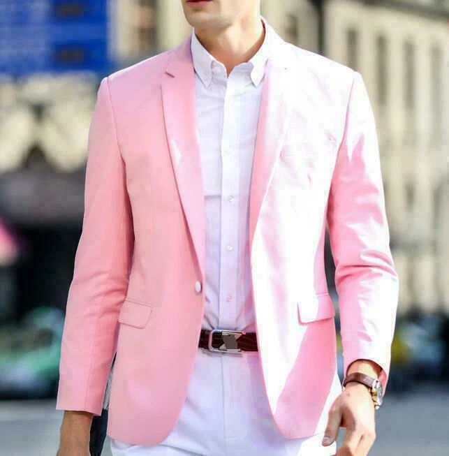 Mens pink sport coat sale