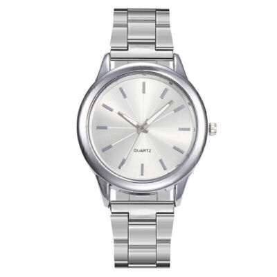 Luxury Women's Analog Dial Quartz Watch Stainless Steel Band Casual Wristwatch