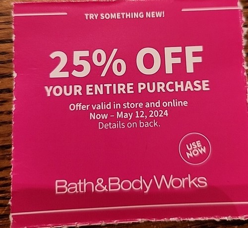 BATH & BODY WORKS COUPON | eBay