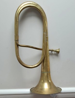 Extra Large Vintage Brass Bugle