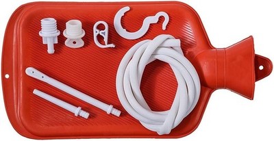 Enema Bag Kit 2 Quart Home Water & Coffee Colon Cleansing Kit BPA Free Hot-Wa...