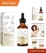 Natural Cyperus Rotundus Oil for Hair Removal  Skin Hydration - 2.02 Fl Oz