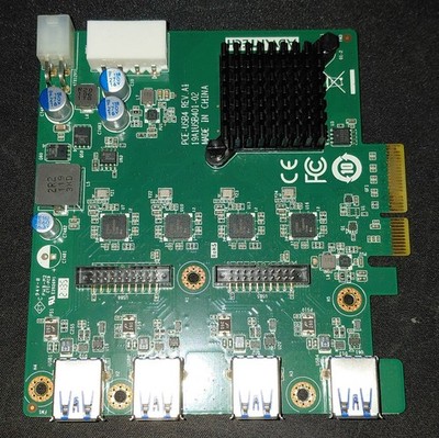 1pc used Advantech Control Card PCE-USB4 REV.A1