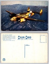 Lockheed A-29 Hudson Bomber Aircraft WWII Era Color Card Postcard
