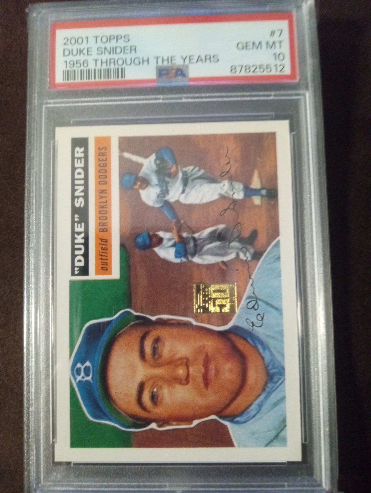 2001 Topps - Through the Years Duke Snider #7 PSA10 (HOF)