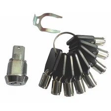 Westward Ttlk003g Cabinet Lock Set For Cam Locks, 8 Keys, 1 Lock, 0001 - 0025