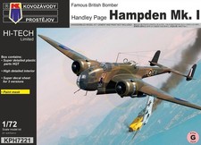 Kovozavody Prostejov KPH7221 1:72 H.P. Hampden Mk.I ex-Valom, new clear parts, i