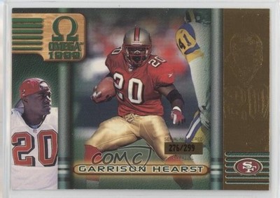 1999 Pacific Omega Gold 276/299 Garrison Hearst #202 7xr