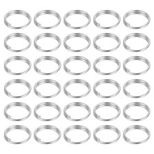 100Pcs 8mm Double Loops Split Rings, Small Round Jump Ring Connector, Silver