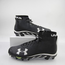  Under Armour Spine Football Cleat Men's Black New without Box 16