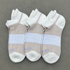 BOMBAS 3 Pairs Women's Honeycomb Cushion Solid ankle Socks Size Med 8-10.5