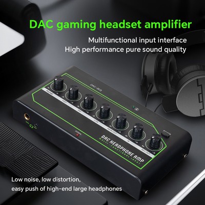 DAC Game Headphone Amplifier Sound Converter With Multiple Input Modes USB Type
