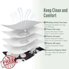 Washable Reusable Female Dog Diapers 5 Pack XX-Large Period Panties Heat