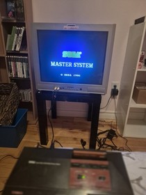 Sega Master System Console CIB w/ Box Light Phaser Hang-On Safari Hunt &ndash; Tested