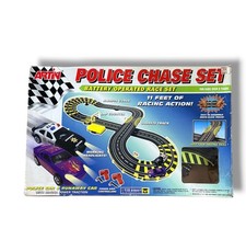 Artin Police Chase Slot Car Race Track Set Battery Operated Complete