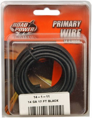 Primary Wire, Black, 14-Ga., 17-Ft. 55667133