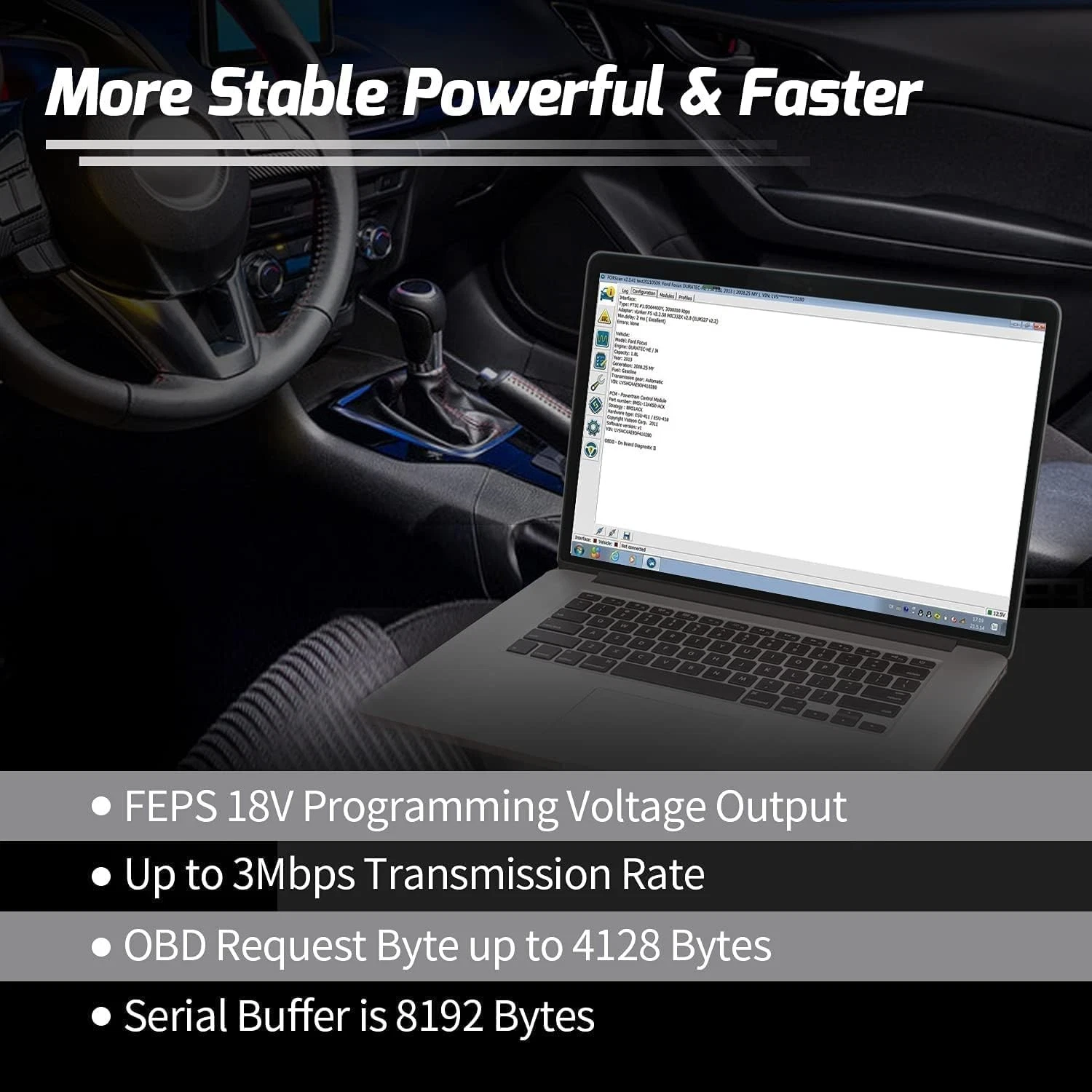 Panasonic CF33 Ford Diagnostic Forscan Vlinker Plug & Play W11 Touch Tablet image 5