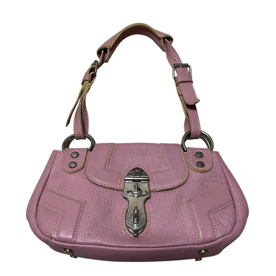 Vivienne Westwood Y2K Pink One-Shoulder Bag – Made in Italy Orb hardware Used - Image 2 of 4