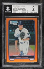 2012 Bowman Chrome Prospects Orange Refractor 16/25 Aaron Brooks BGS 9 MINT 0q5