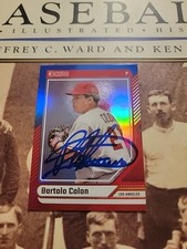 Bartolo Colon  Signed Autographed Baseball Card All Star