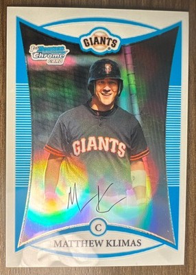 2008 Bowman Chrome Prospects Refractors #BCP89 Matthew Klimas # d 521/599