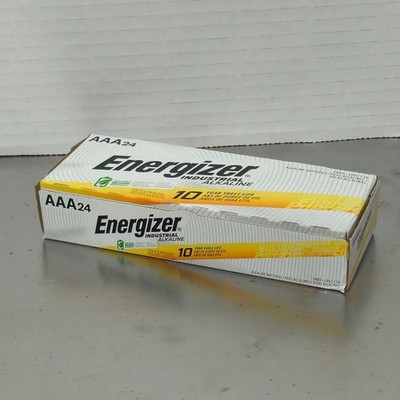 24 Energizer AAA Batteries Industrial Alkaline Pack Box 1,5V EN92 LR03 MN2400