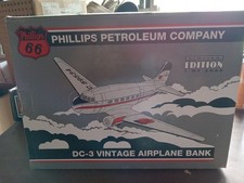 Phillips 66 - Limited Edition - Die-Cast Metal - DC-3 Airplane Vtg Bank