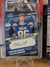 2023 Panini Prestige Draft Day Signatures Dalton Kincaid #DDS-DK Rookie Auto RC