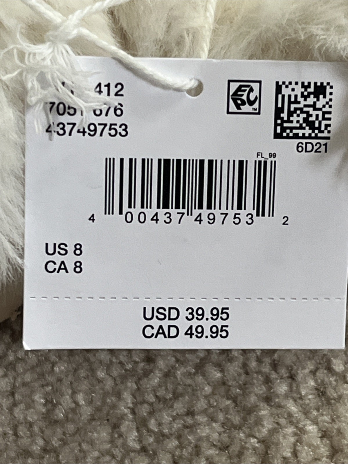 AE American Eagle Peanuts Snoopy with Bow Scuff Slippers Size 8 NWT image 6
