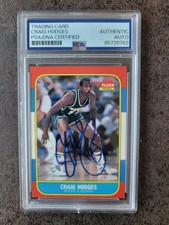 1986-87 Fleer ROOKIE Craig Hodges #47 - PSA/DNA Autograph - Chicago Bulls