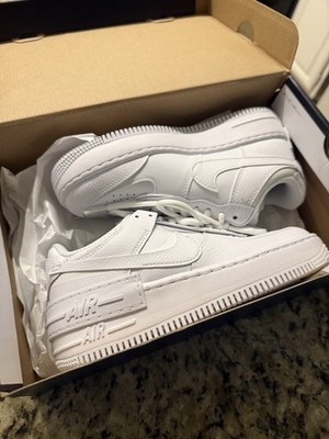 Size 6.5 - Nike Air Force 1 Shadow Triple White W