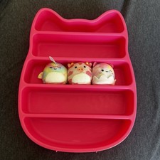 Squishville by Original Squishmallows Mini Plush Set with Pink Cat Display Case