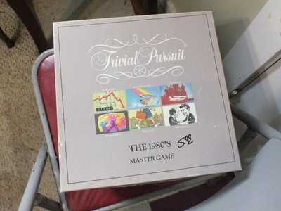 Trivial Pursuit: The 1980's Master Game, complete set, minor cosmetic damage