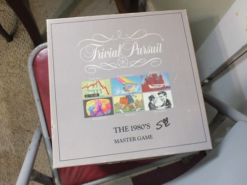 Trivial Pursuit: The 1980's Master Game, complete set, minor cosmetic damage
