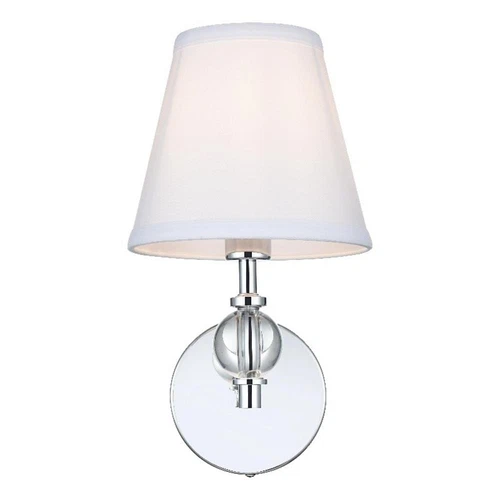 Living District Bethany 7" Wall Sconce In Chrome - Picture 1 of 7