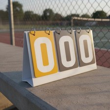 3 Digit Scoreboard Smooth Flipping Tabletop Score Flipper Freestanding Design