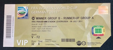 Orig. Ticket  Frauen WM Deutschland 2011  ENGLAND - FRANKREICH  1/4 FINALE ! TOP