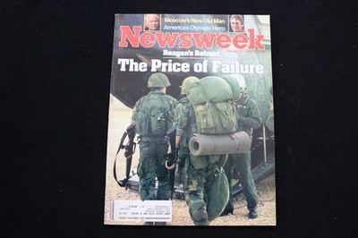 1984 FEB 27 NEWSWEEK MAGAZINE - REAGAN'S RETREAT PRICE OF FAILURE COVER - NW 482