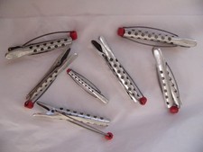 7 Vintage Tip Top Hair Curlers Aluminum 3 Sizes Made in USA