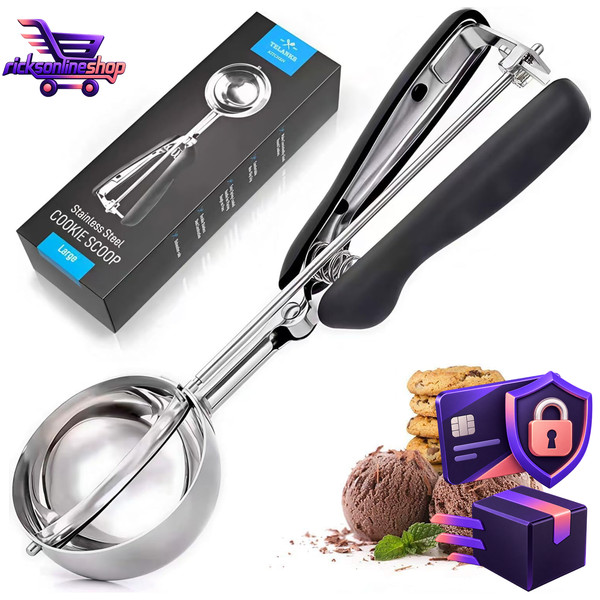 Eisportionierer Edelstahl 4-6 Cm EislöFfel FüR Eiscreme Portionierer-image