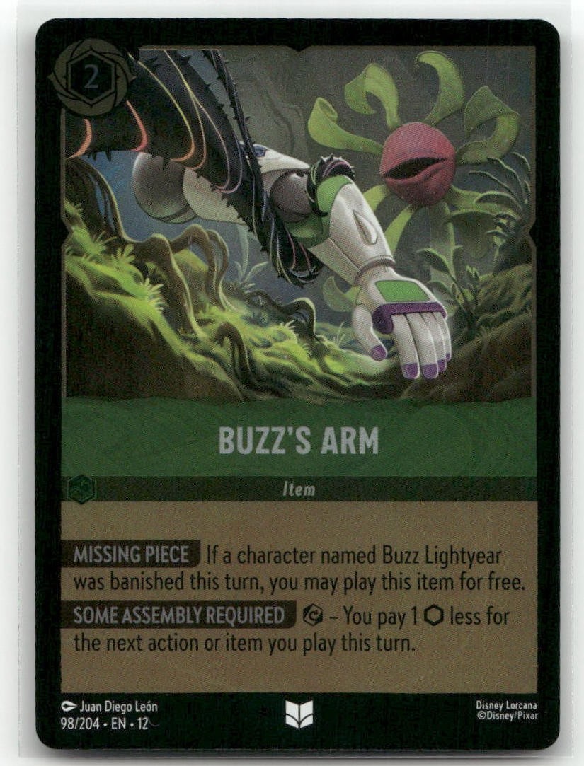 Buzz's Arm Uncommon Wilds Unknown 98/204 Cold Foil Lorcana