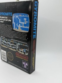 Gyromite Matte Sticker Seal First Production NES Complete CIB