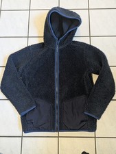 LANDS' END KIDS Zipper Up Heavy Fleece Jacket Size S 8 Dark Blue