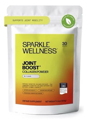 Sparkle Wellness Joint Boost Collagen Powder Mobility Ligament Health No Flavor