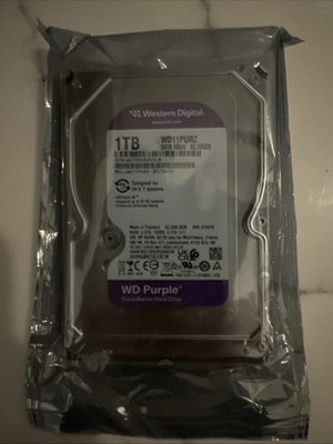 Western Digital WD 1 TB Purple Surveillance Internal 3.5''  Hard Drive WD11PURZ